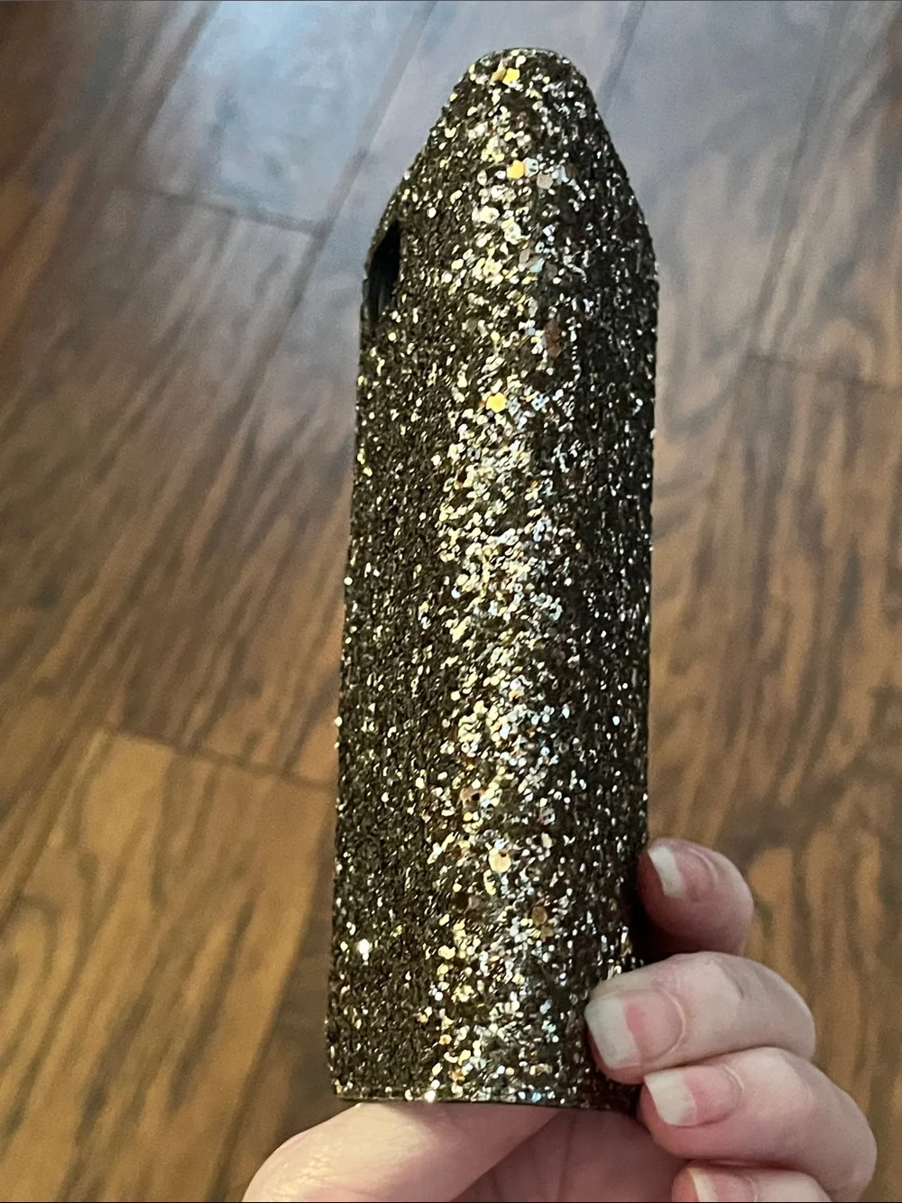 kate spade Gold Glitter Wrap Folio Phone Case Magnetic Closure-new in clamshell